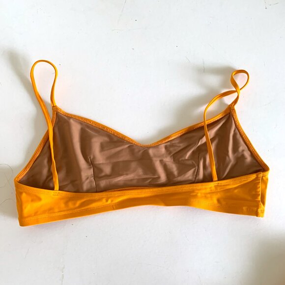 Nu Swim Orange Bikini Set High Waisted XXL Plus Size Simple Modern Solid - Picture 5 of 7